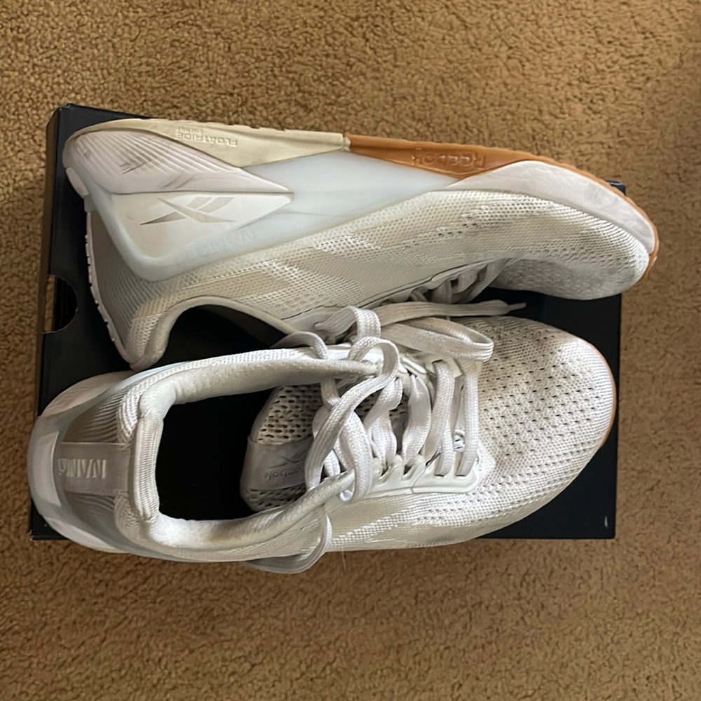 Reebok Nano X1. White and gum color. Used a few times.